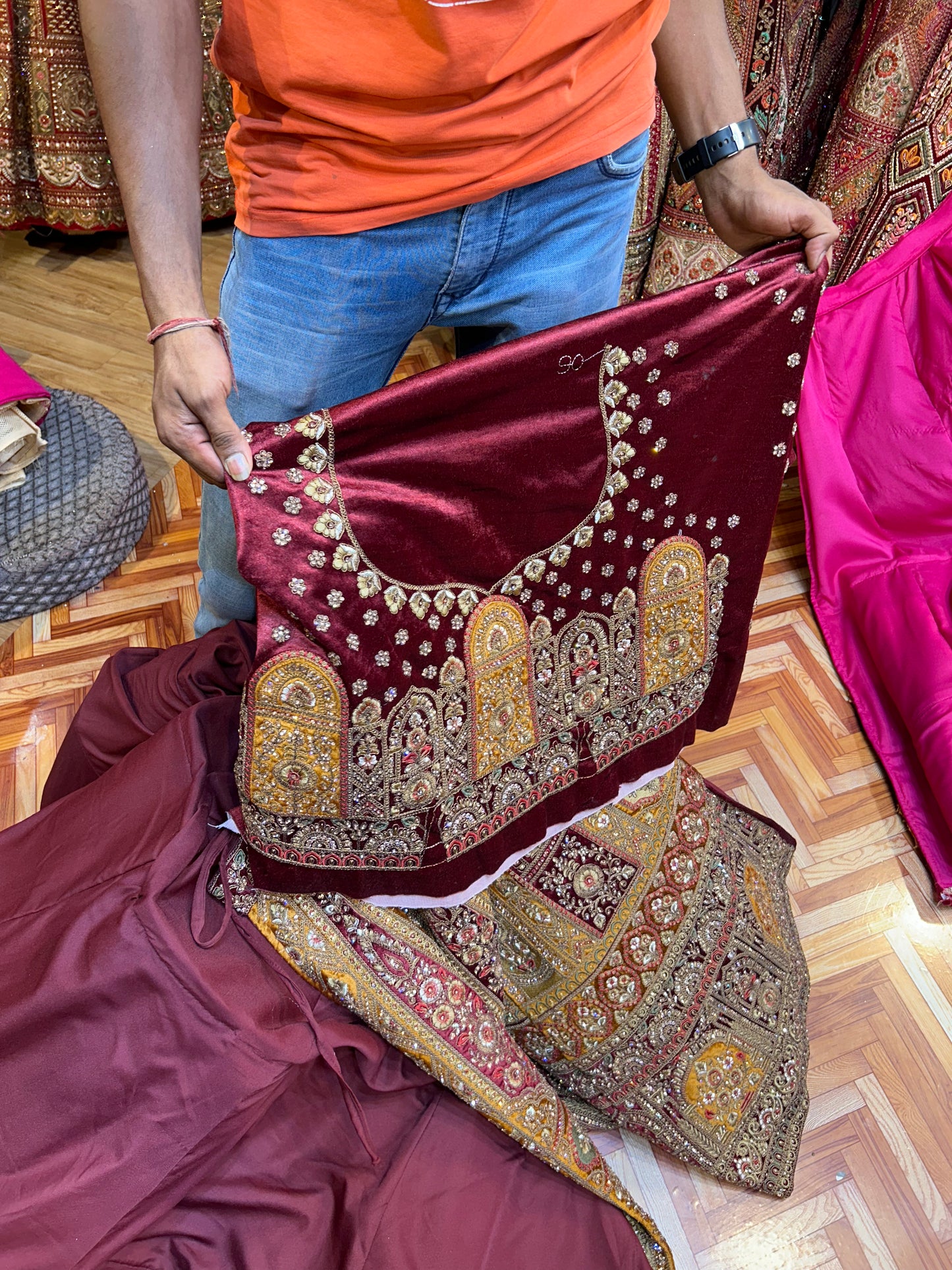 Lovely maroon Lehenga