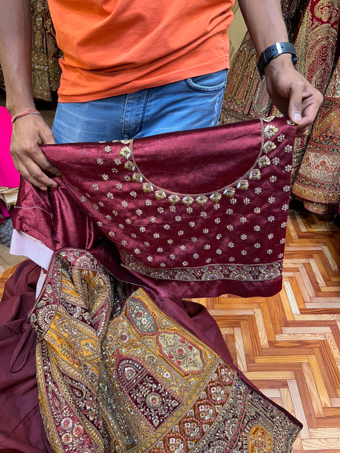 Lovely maroon Lehenga