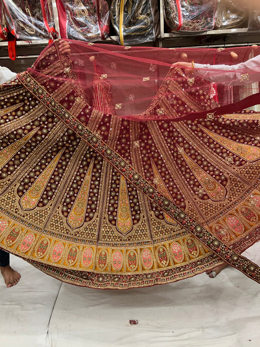 Fabulous maroon Lehenga  😍