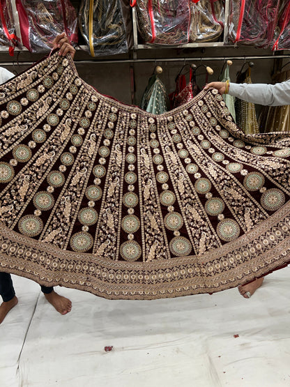 Amazing maroon Lehenga  😍