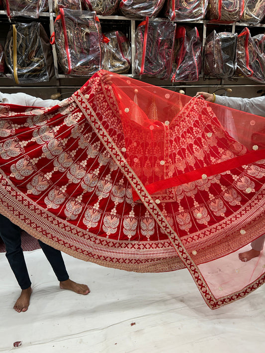 Designer Red Lehenga  ❤️