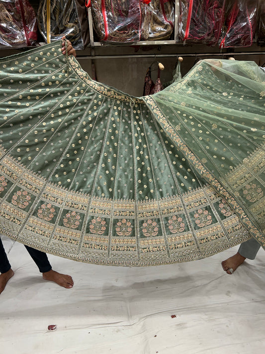 Gorgeous Green Lehenga  ❤️