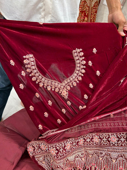 Fantastic maroon Lehenga  ❤️