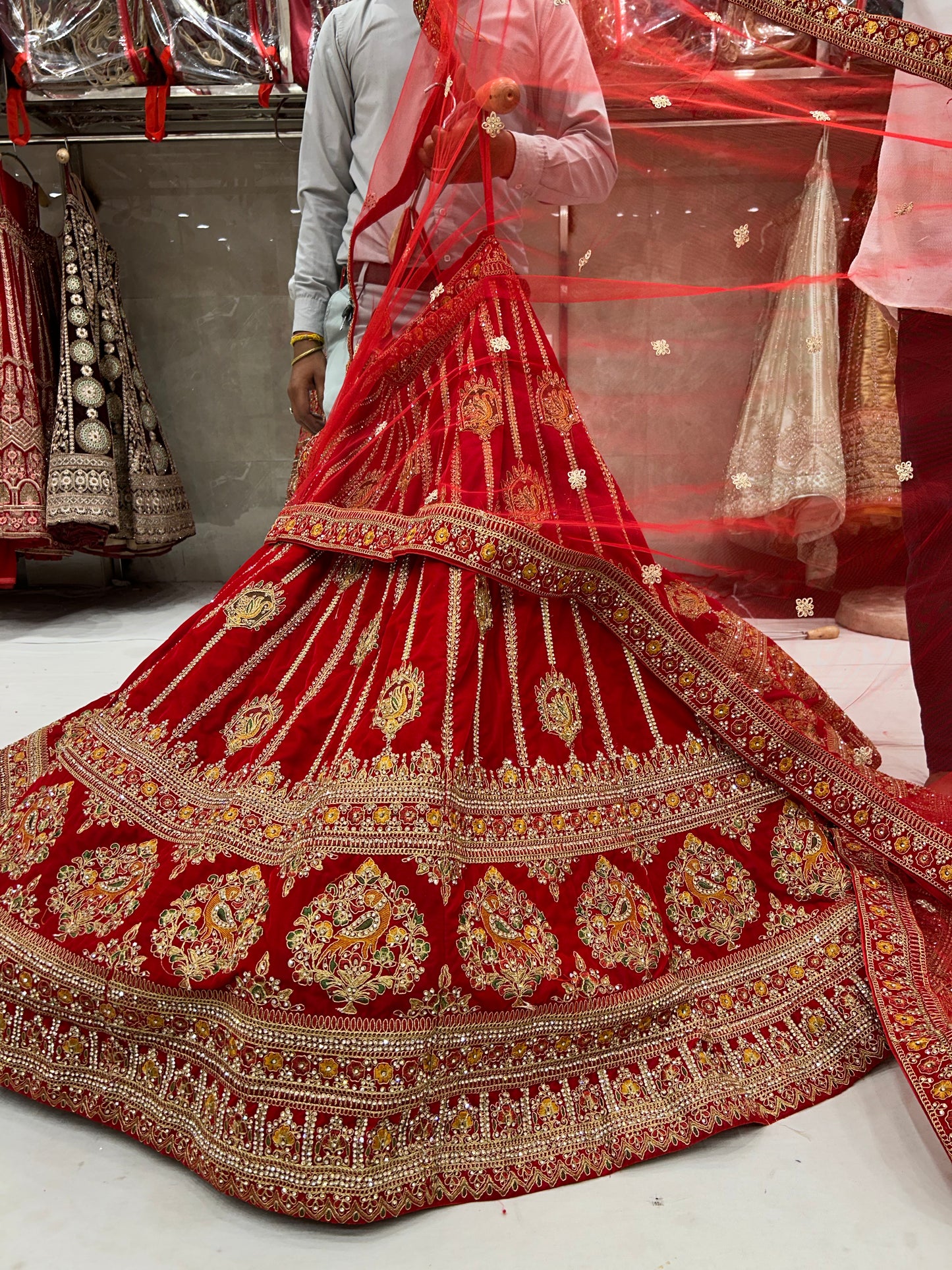 Fantastic Red Lehenga  ❤️