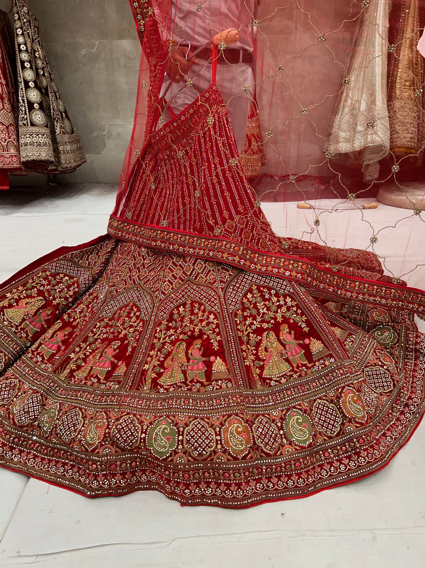 Amazing Red Lehenga