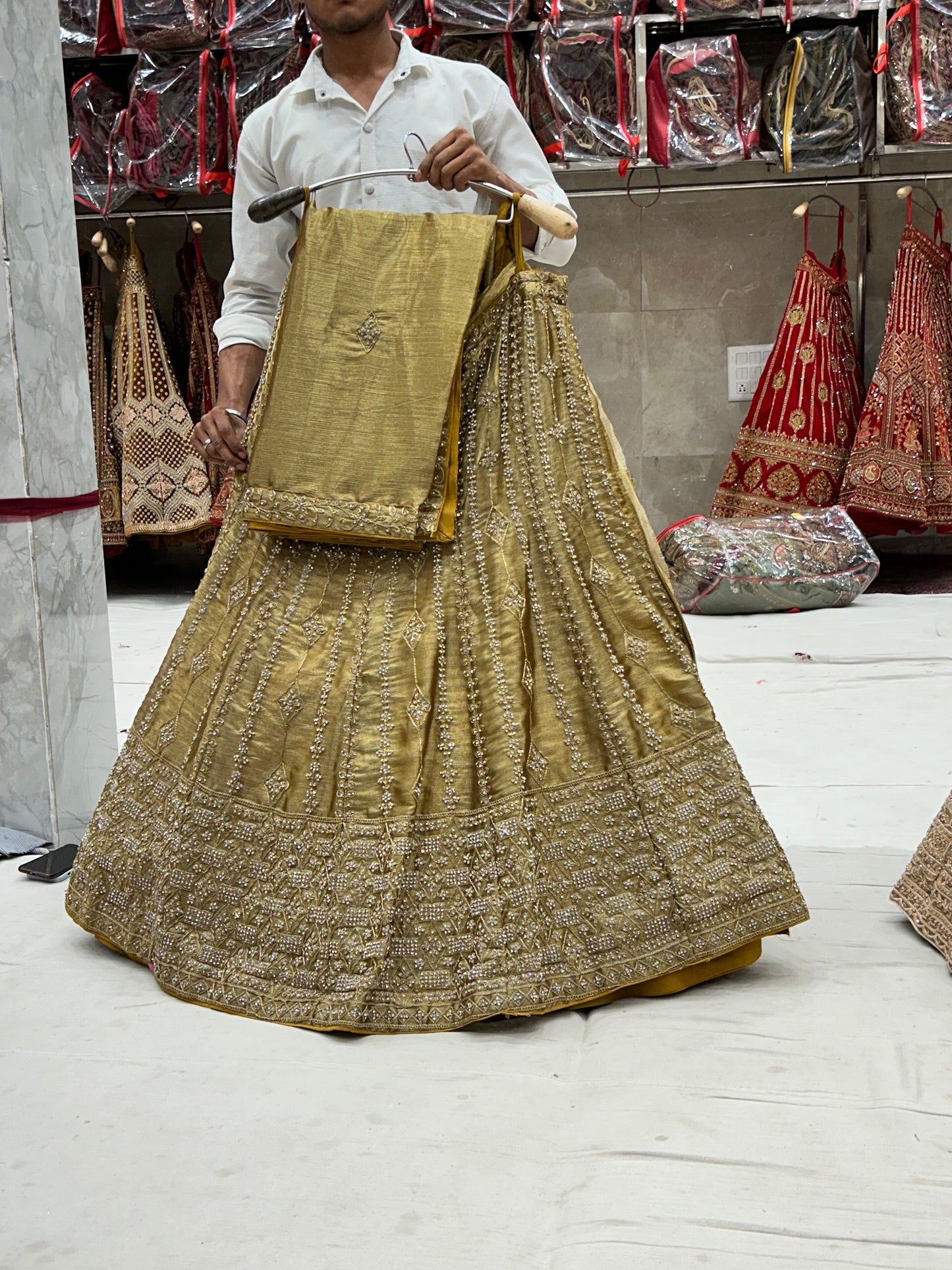 Majestic yellow Lehenga