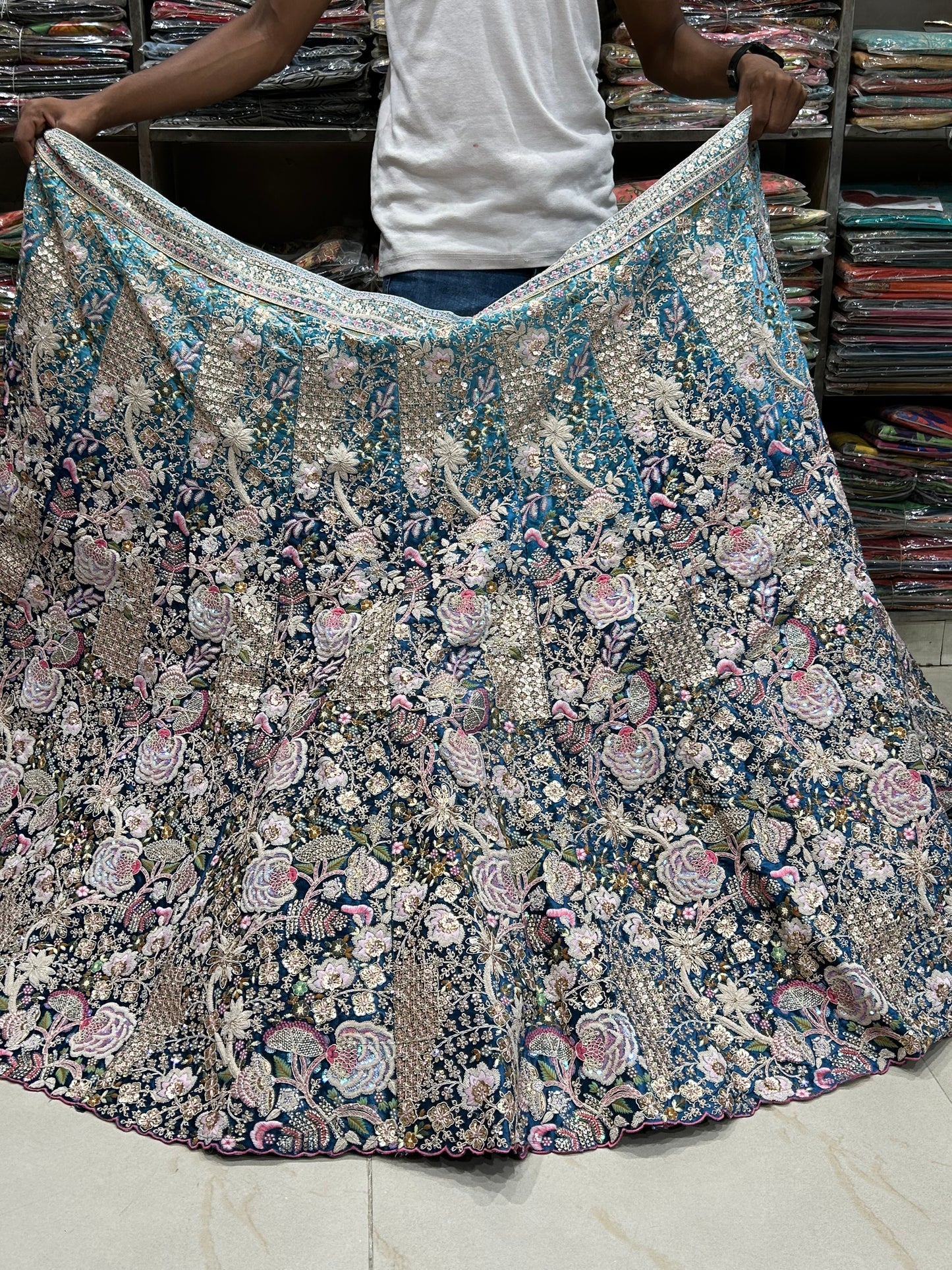 Fabulous blue Lehenga