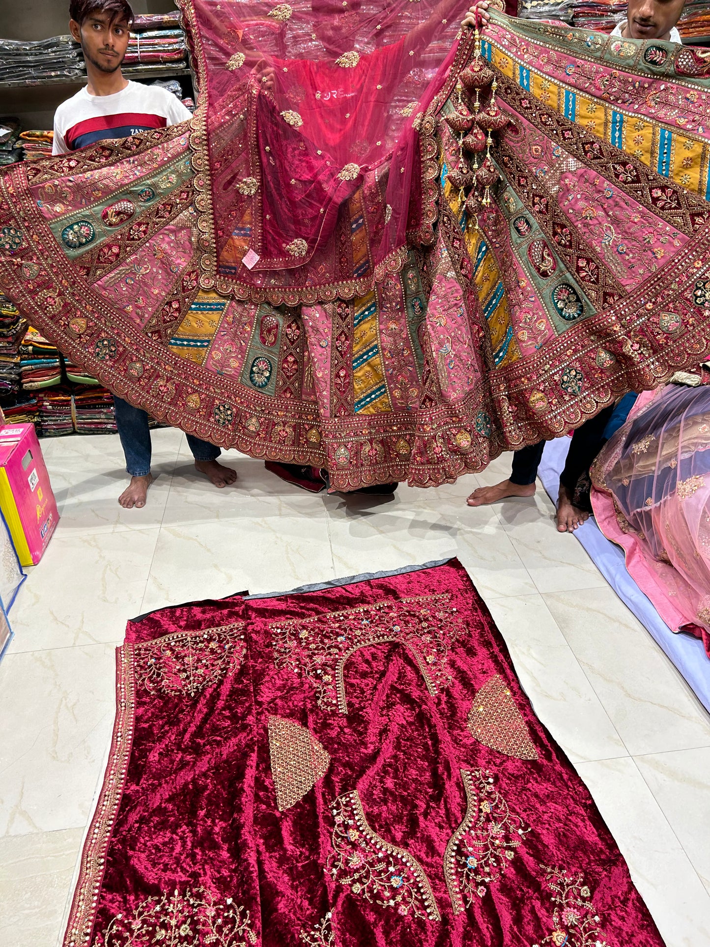 Majestic pink Lehenga