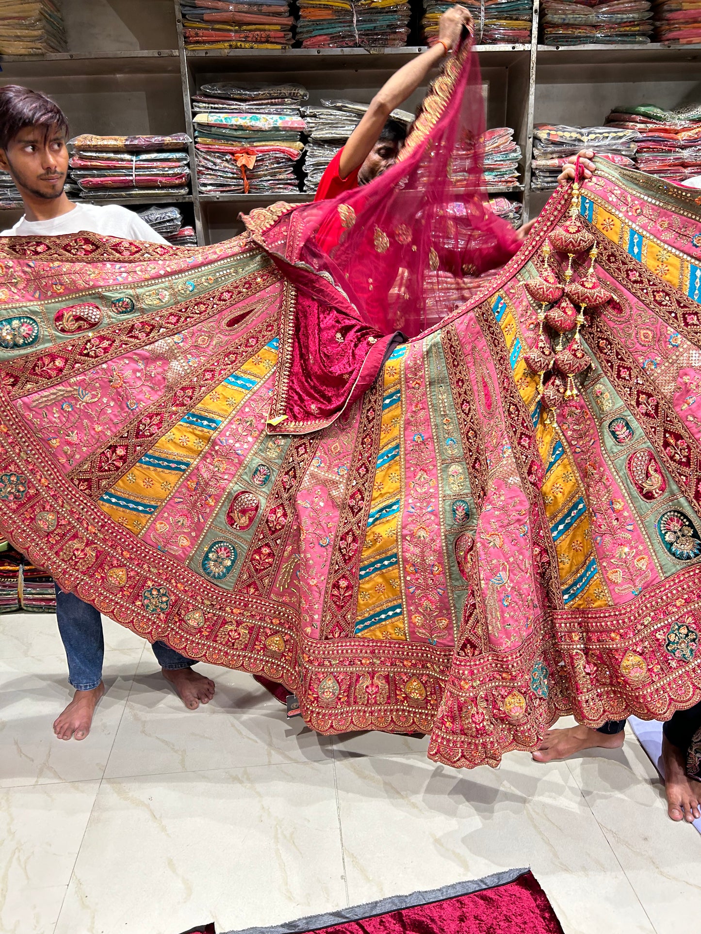 Majestic pink Lehenga