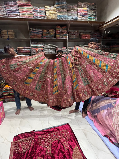 Majestic pink Lehenga