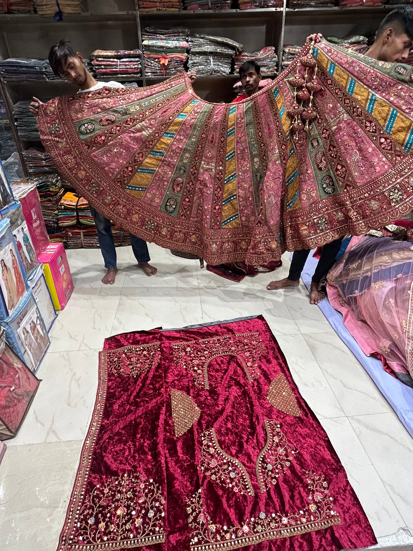 Majestic pink Lehenga