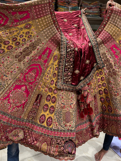 Stylish multiple Kali Lehenga