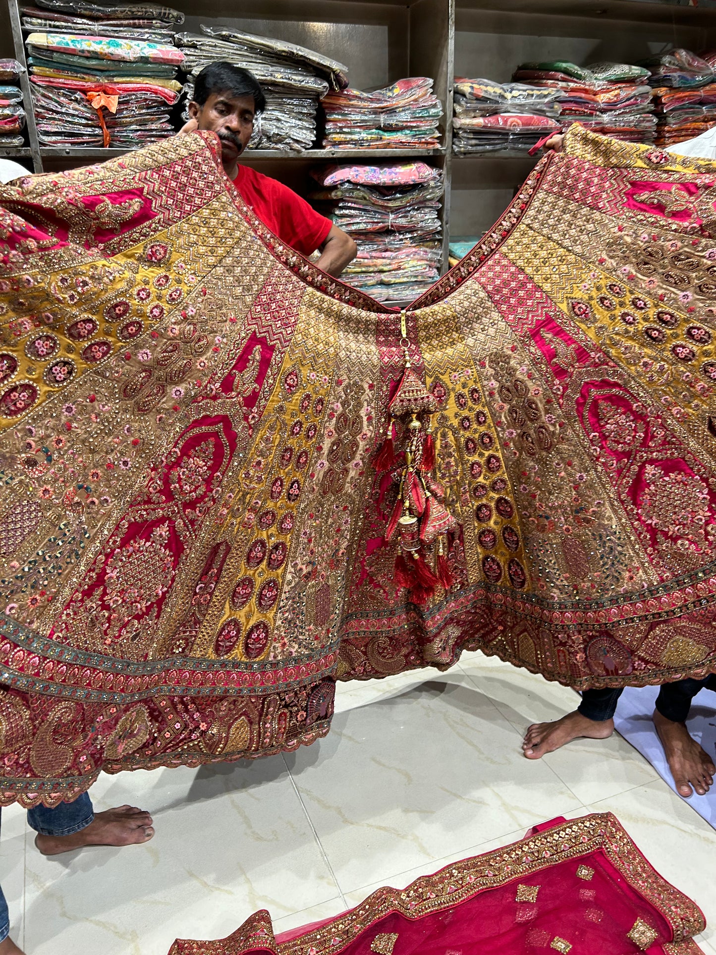 Stylish multiple Kali Lehenga