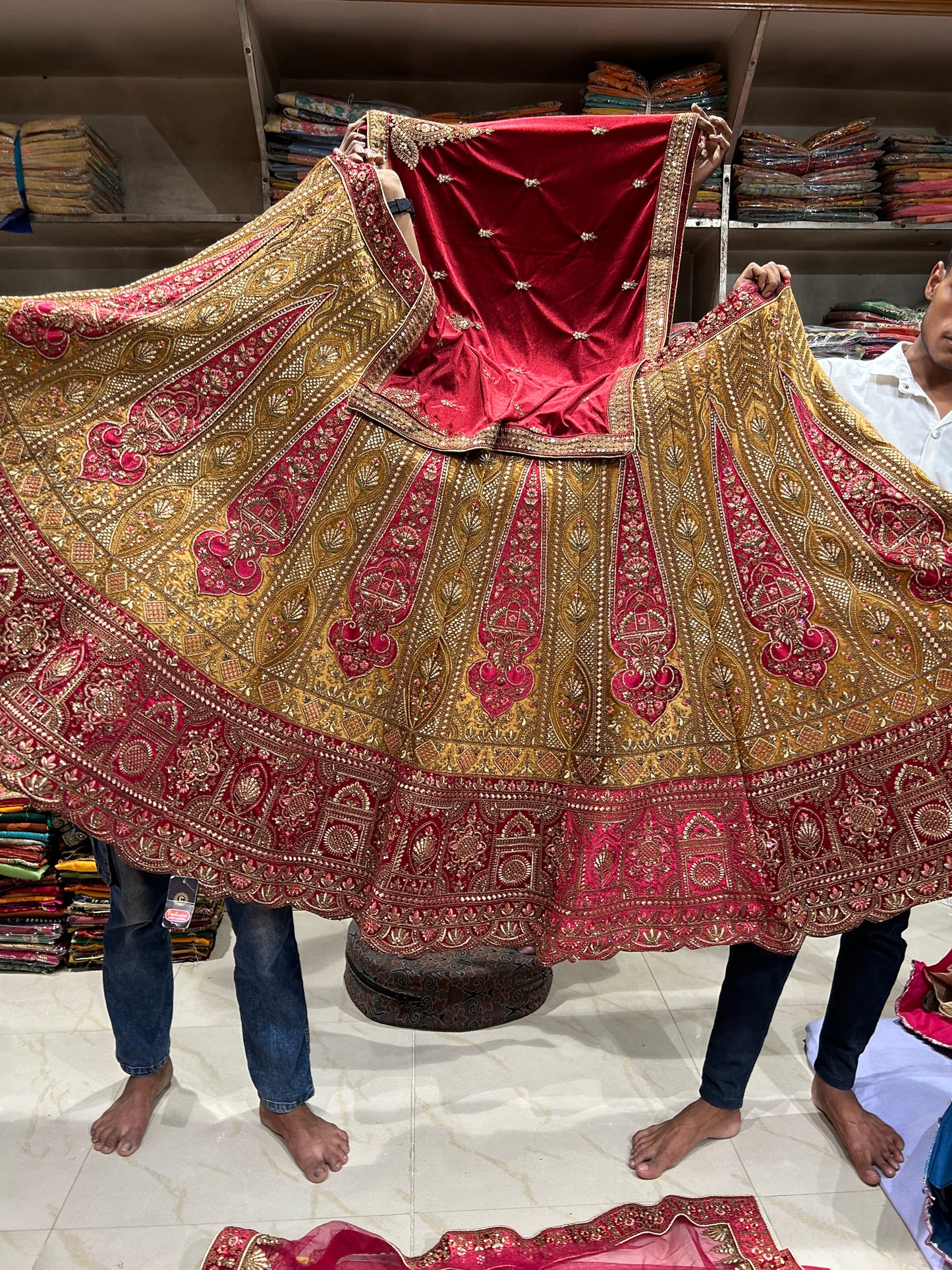 Stunning mustard Lehenga