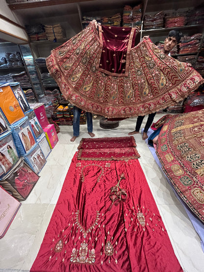 Astonishing Red Lehenga