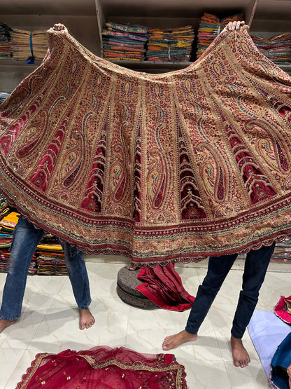 Extraordinary maroon Lehenga