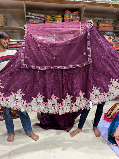 Blogbuster purple Lehenga