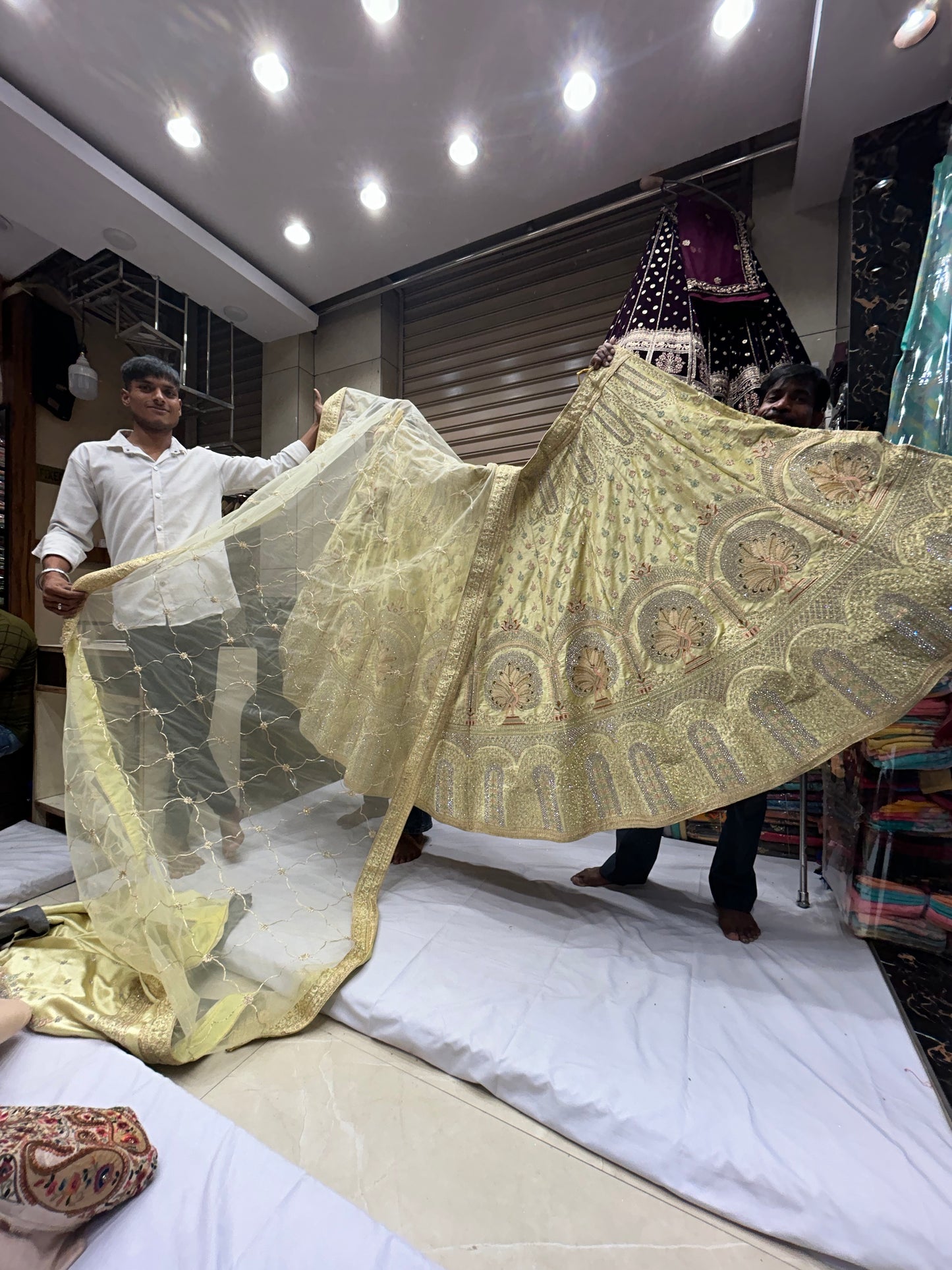 Fabulous yellow PEACOCK Lehenga SALE