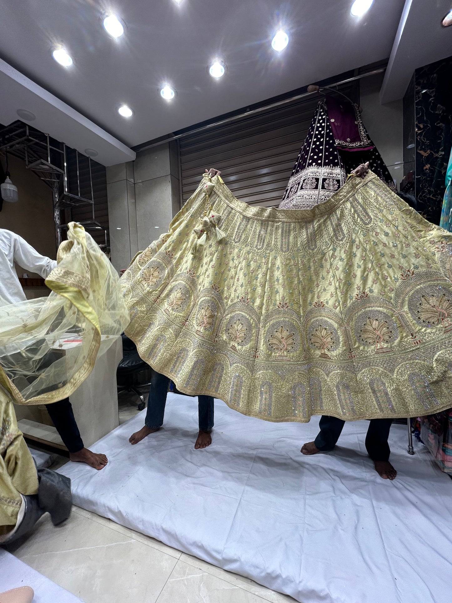 Fabulous yellow PEACOCK Lehenga SALE