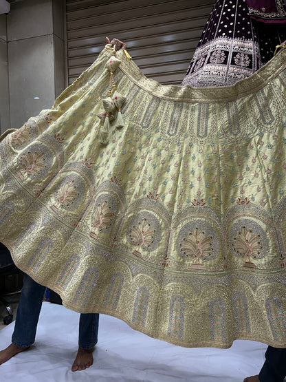 Fabulous yellow PEACOCK Lehenga SALE