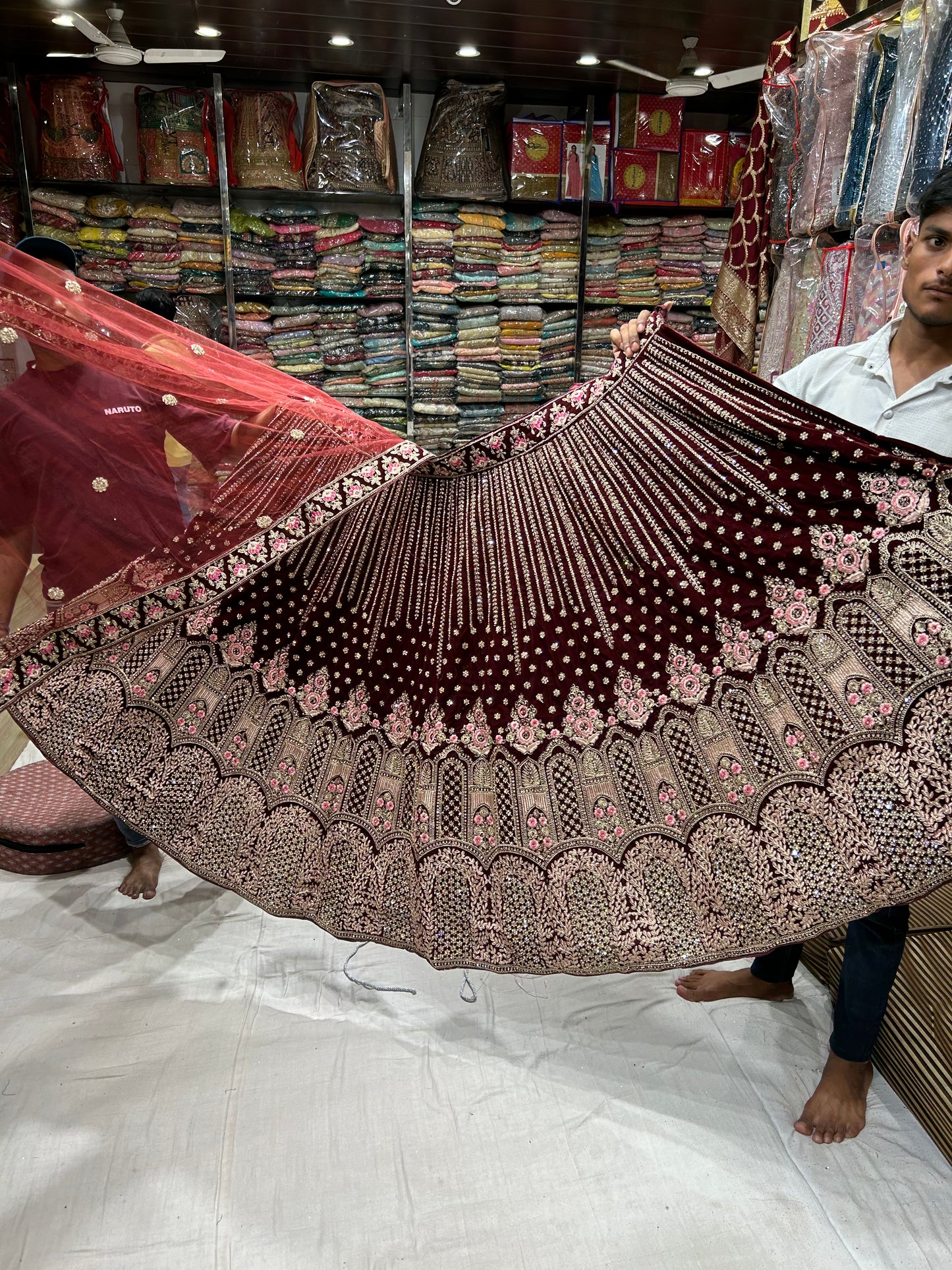 Amazing Maroon Lehenga