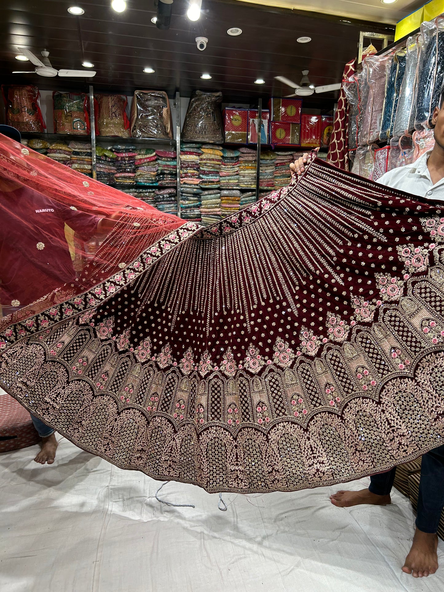 Amazing Maroon Lehenga