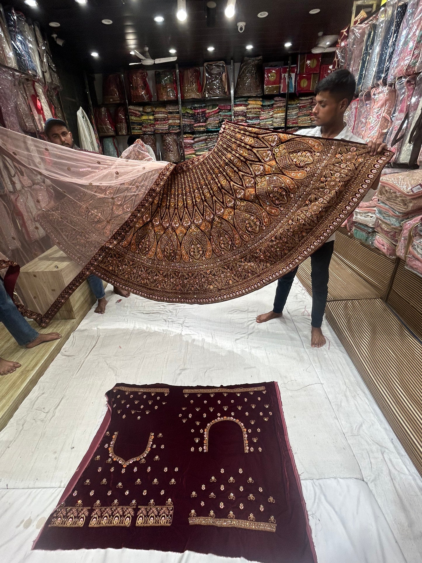 Awesome Maroon Lehenga