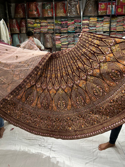 Awesome Maroon Lehenga