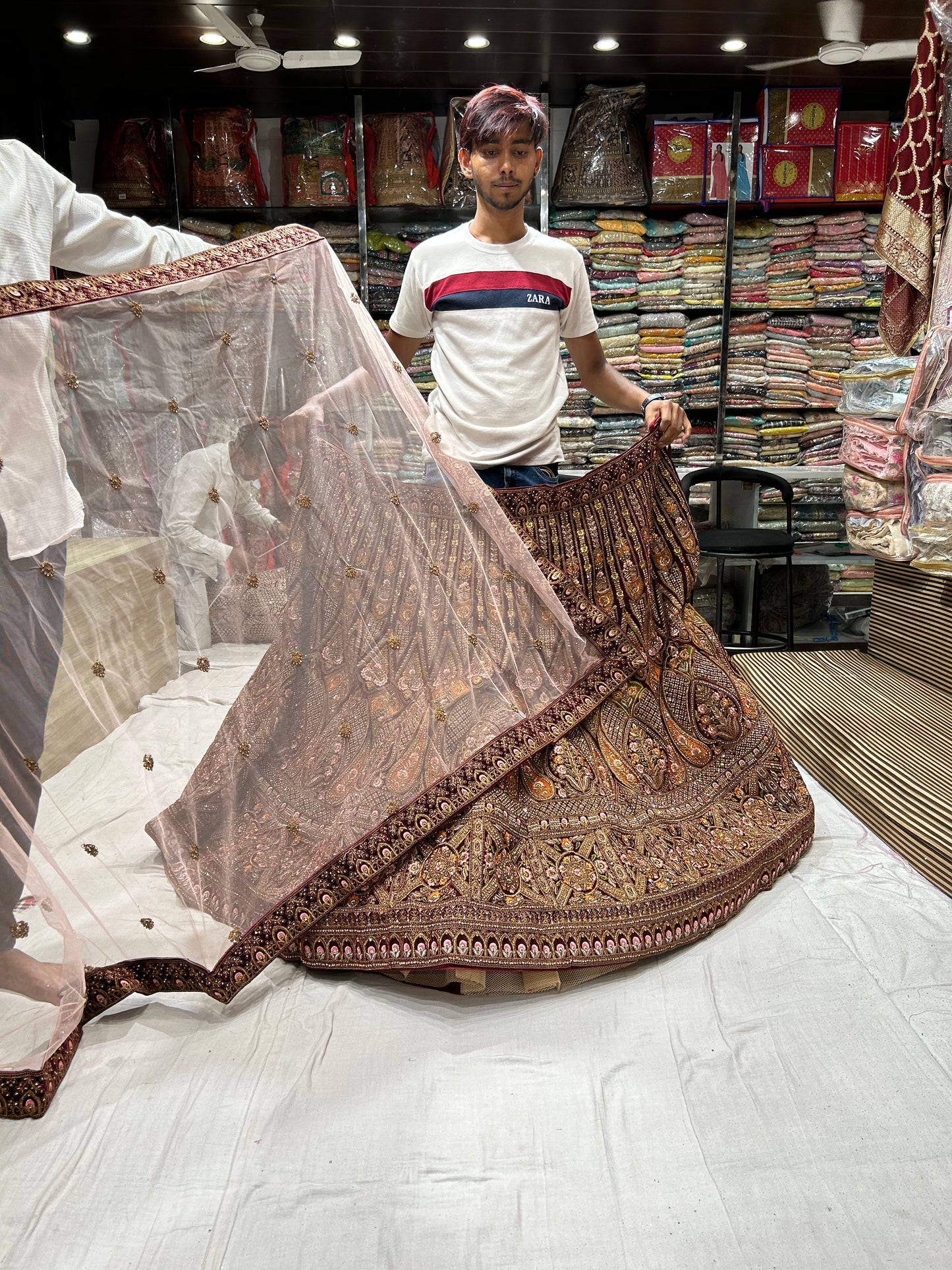 Awesome Maroon Lehenga