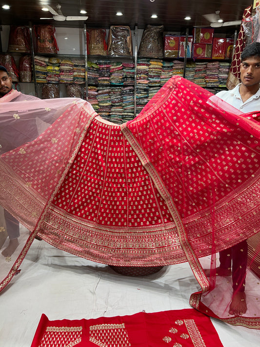 Majestic Red Lehenga