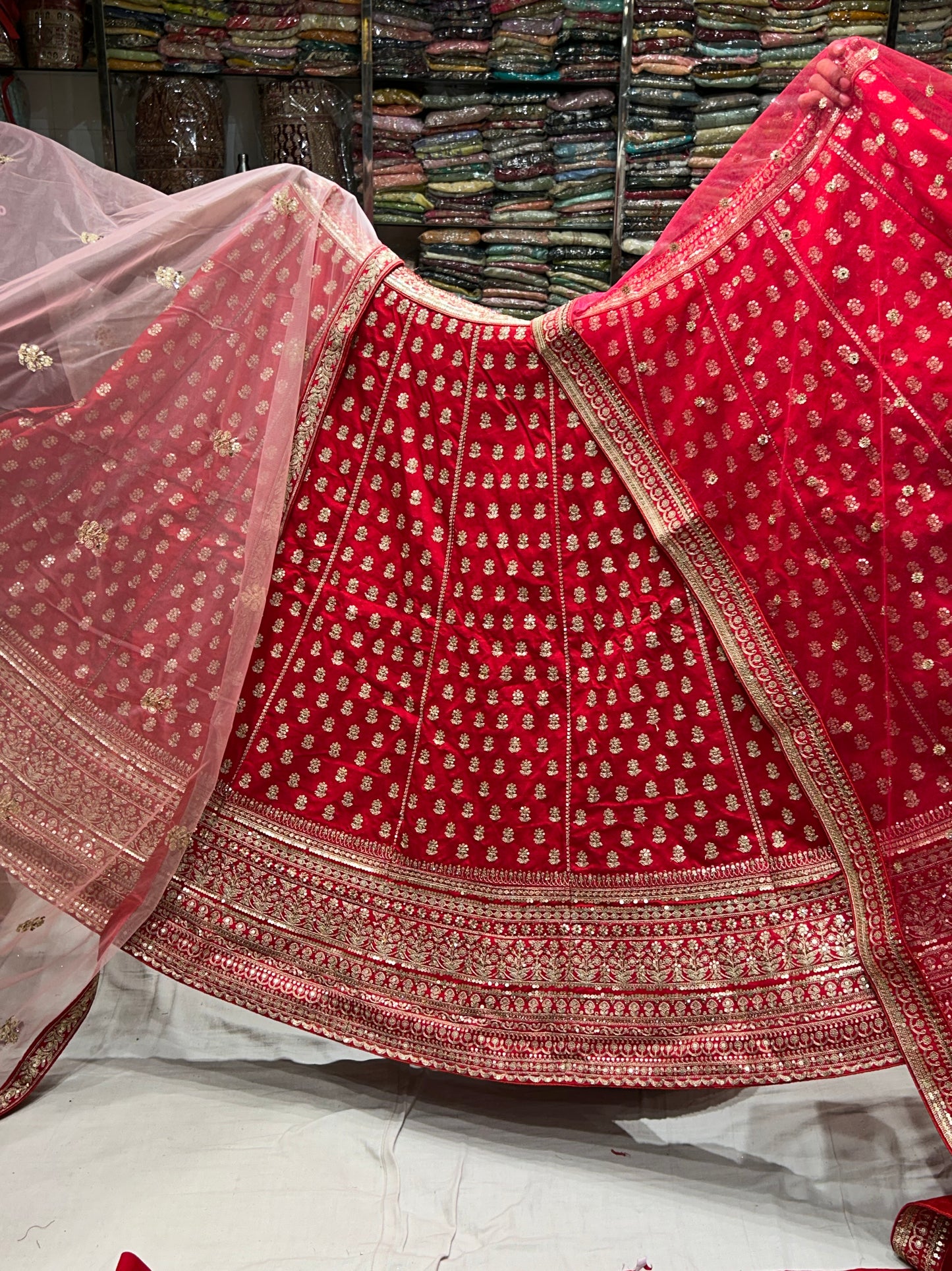 Majestic Red Lehenga