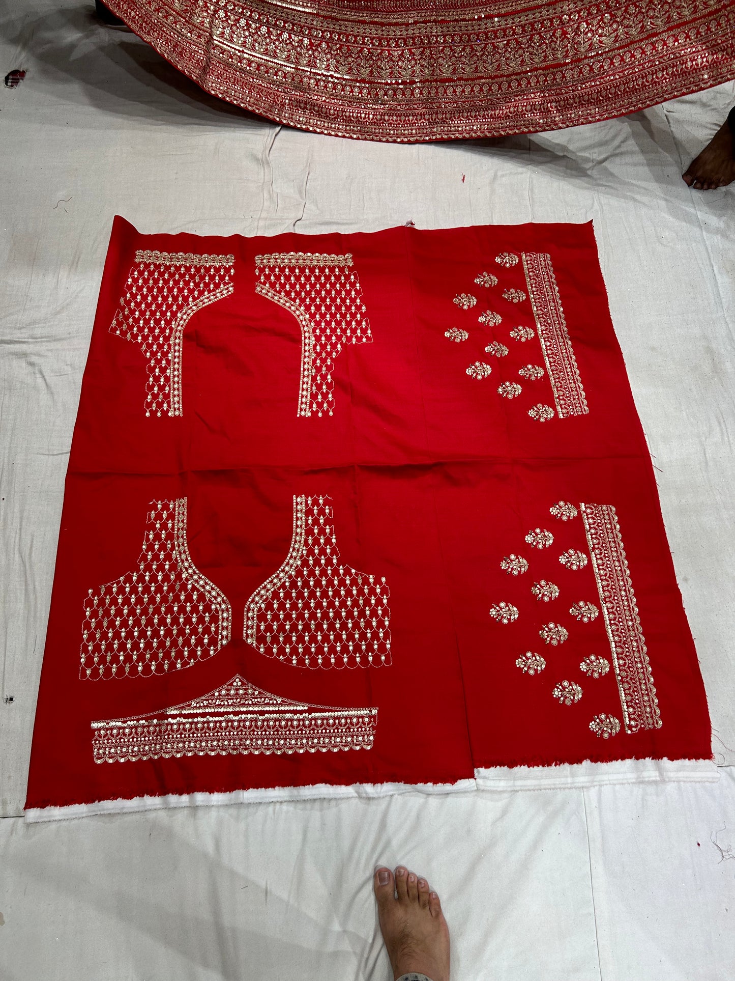 Majestic Red Lehenga