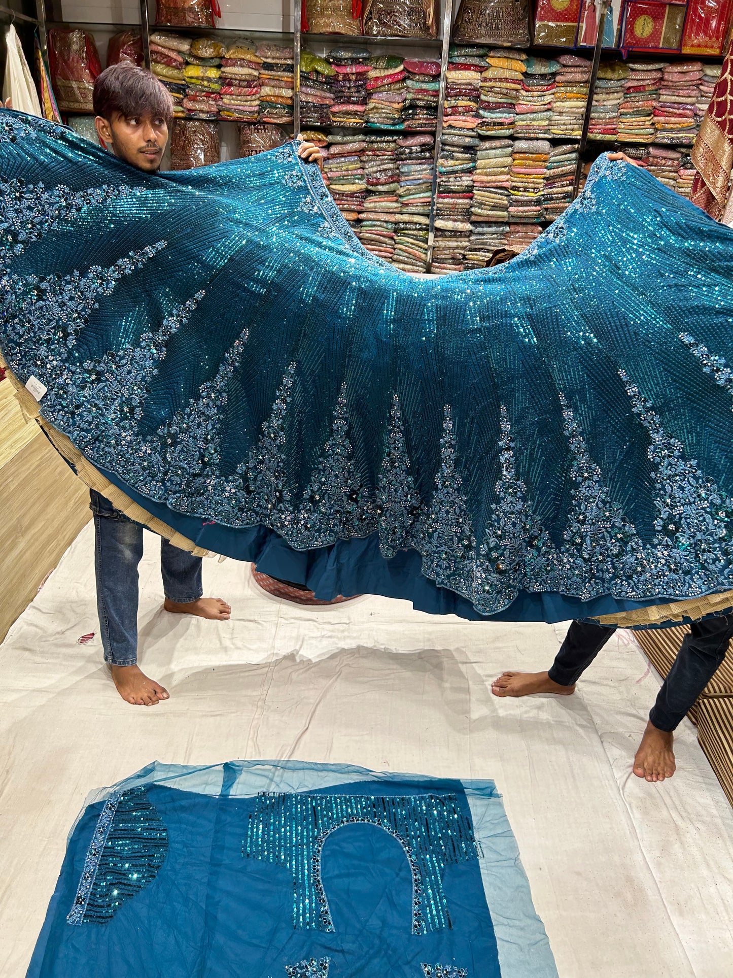 Gajab blue Lehenga