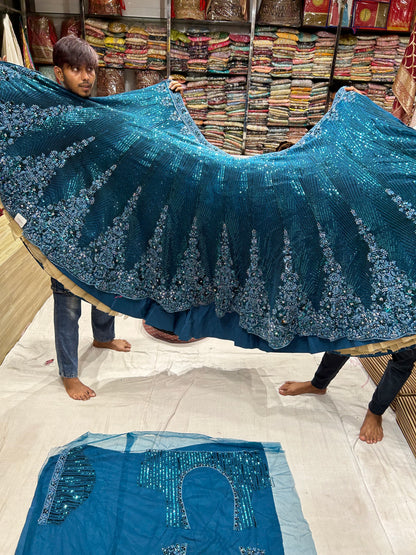 Gajab blue Lehenga