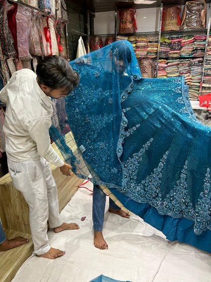 Gajab blue Lehenga