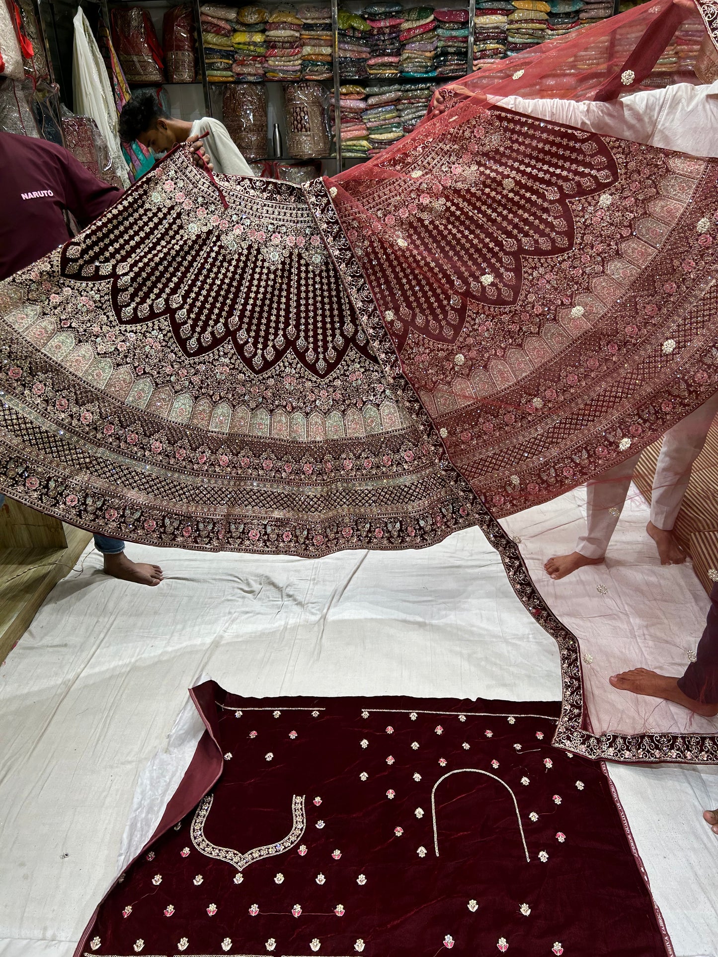 Gajab maroon Lehenga