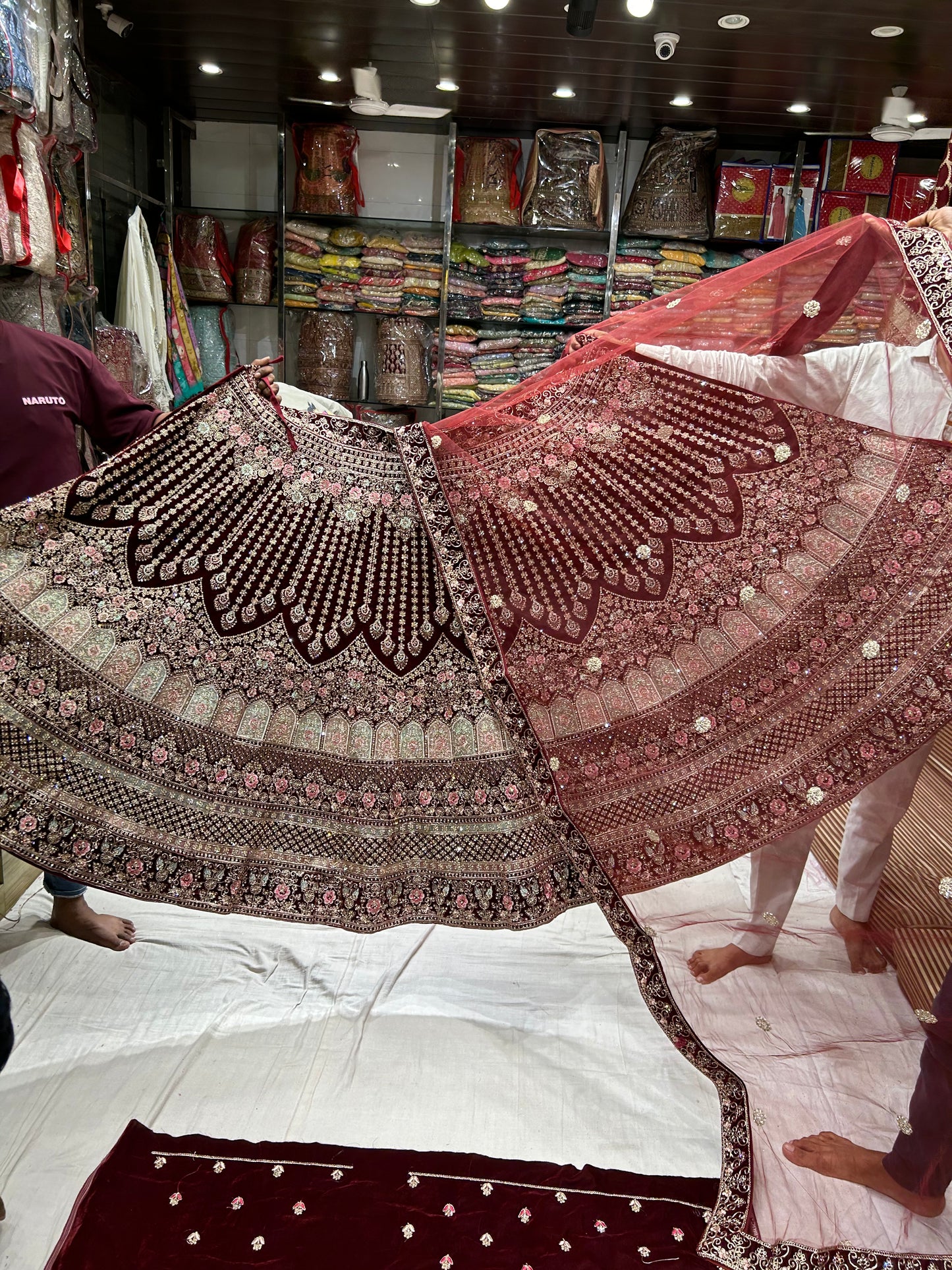 Gajab maroon Lehenga