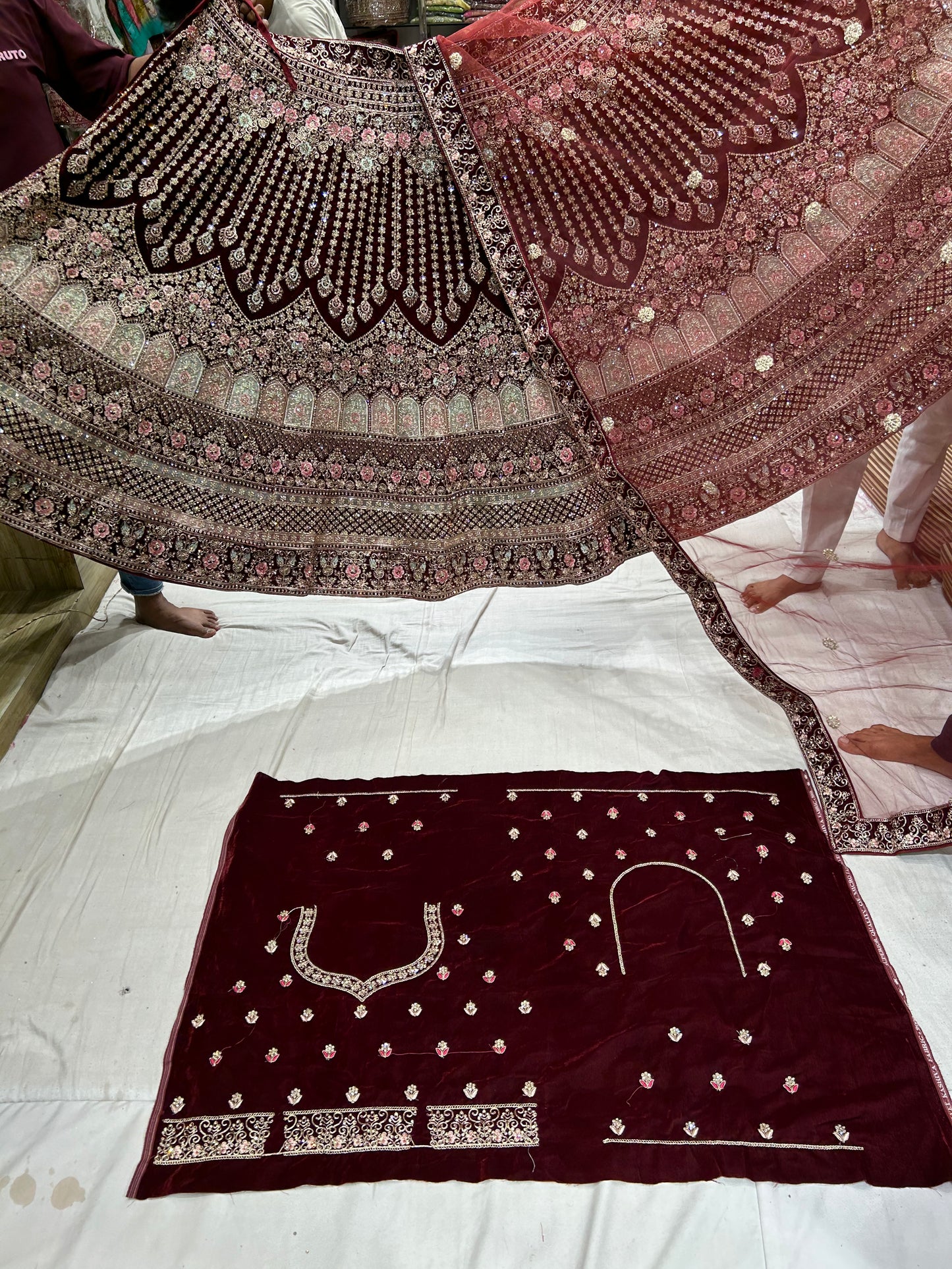 Gajab maroon Lehenga