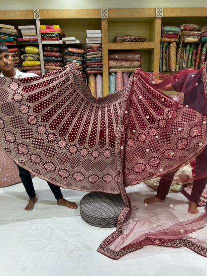 Stylish Red lehenga  🥰