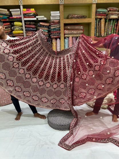 Stylish Red lehenga  🥰