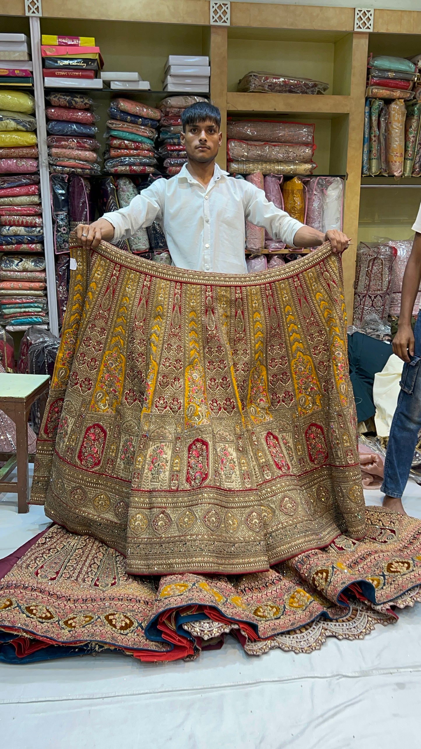 Astonishing mustard lehenga  🥰