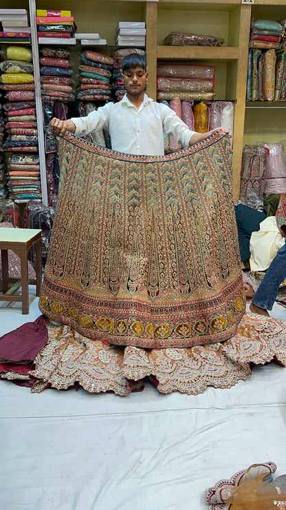 Extraordinary green lehenga  🥰