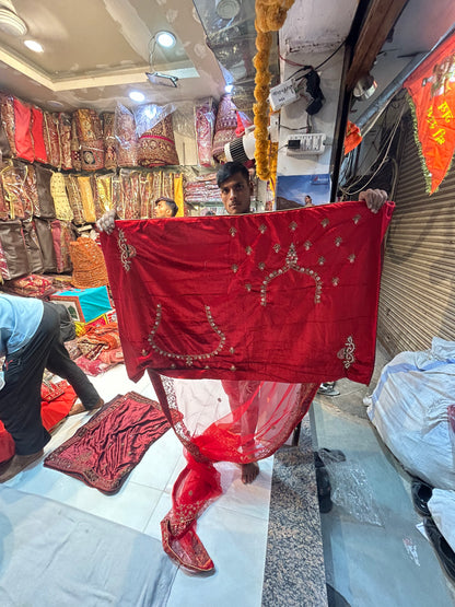 Red bridal lehenga