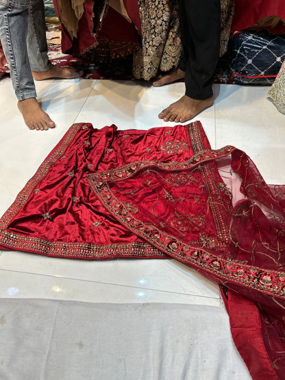 Amazing red bridal lehenga