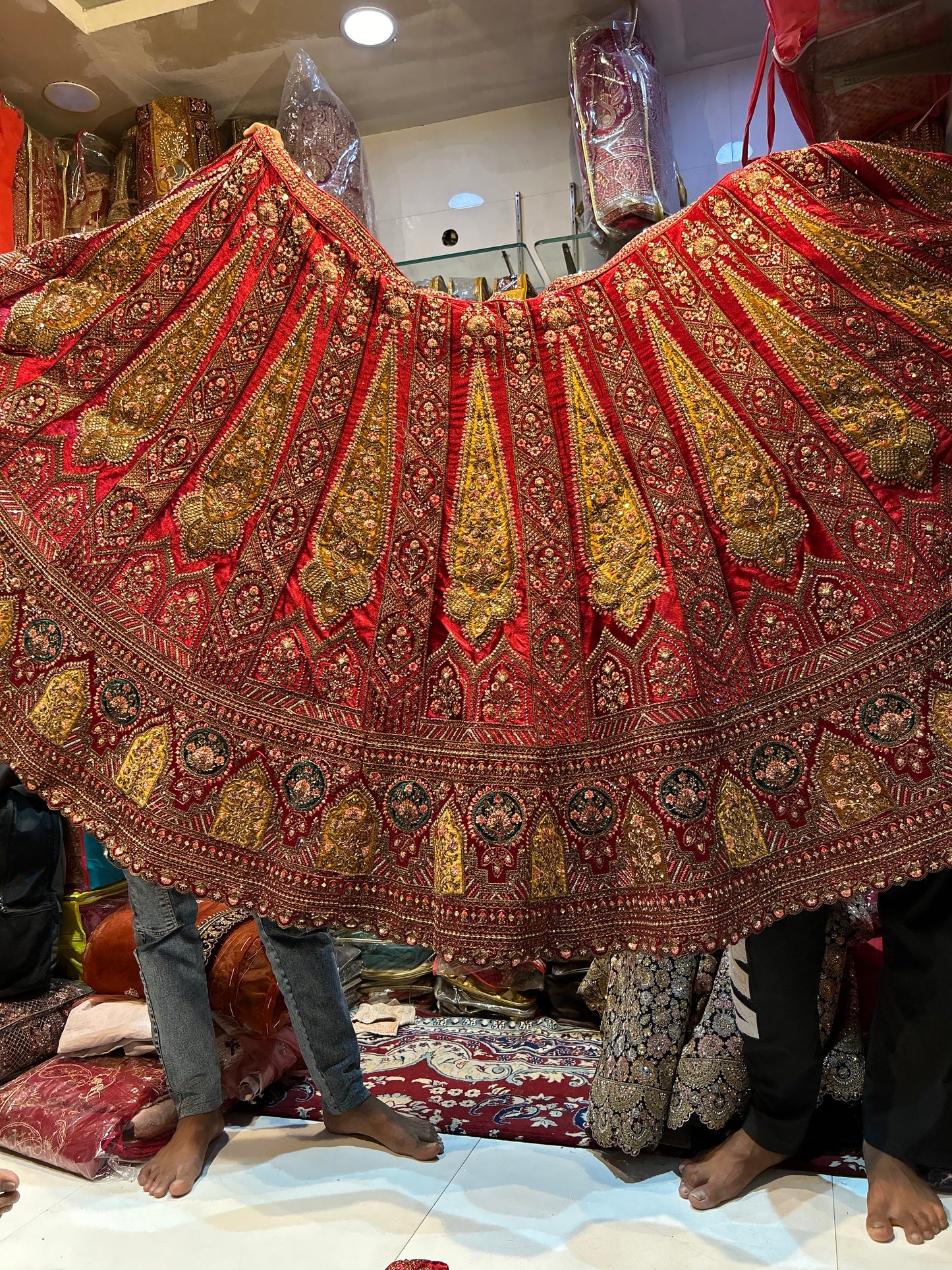 Amazing red bridal lehenga