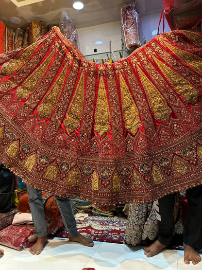 Amazing red bridal lehenga