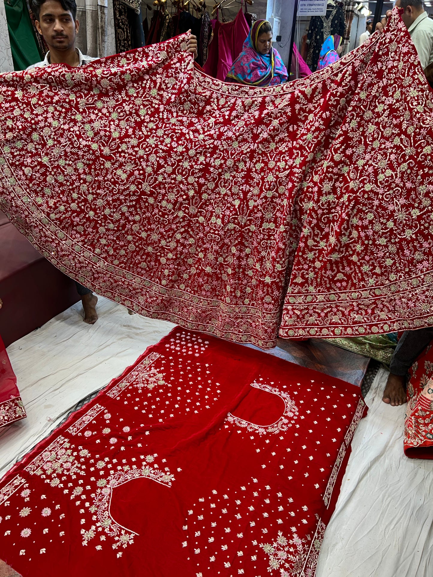 Fantastic Red handwork lehenga