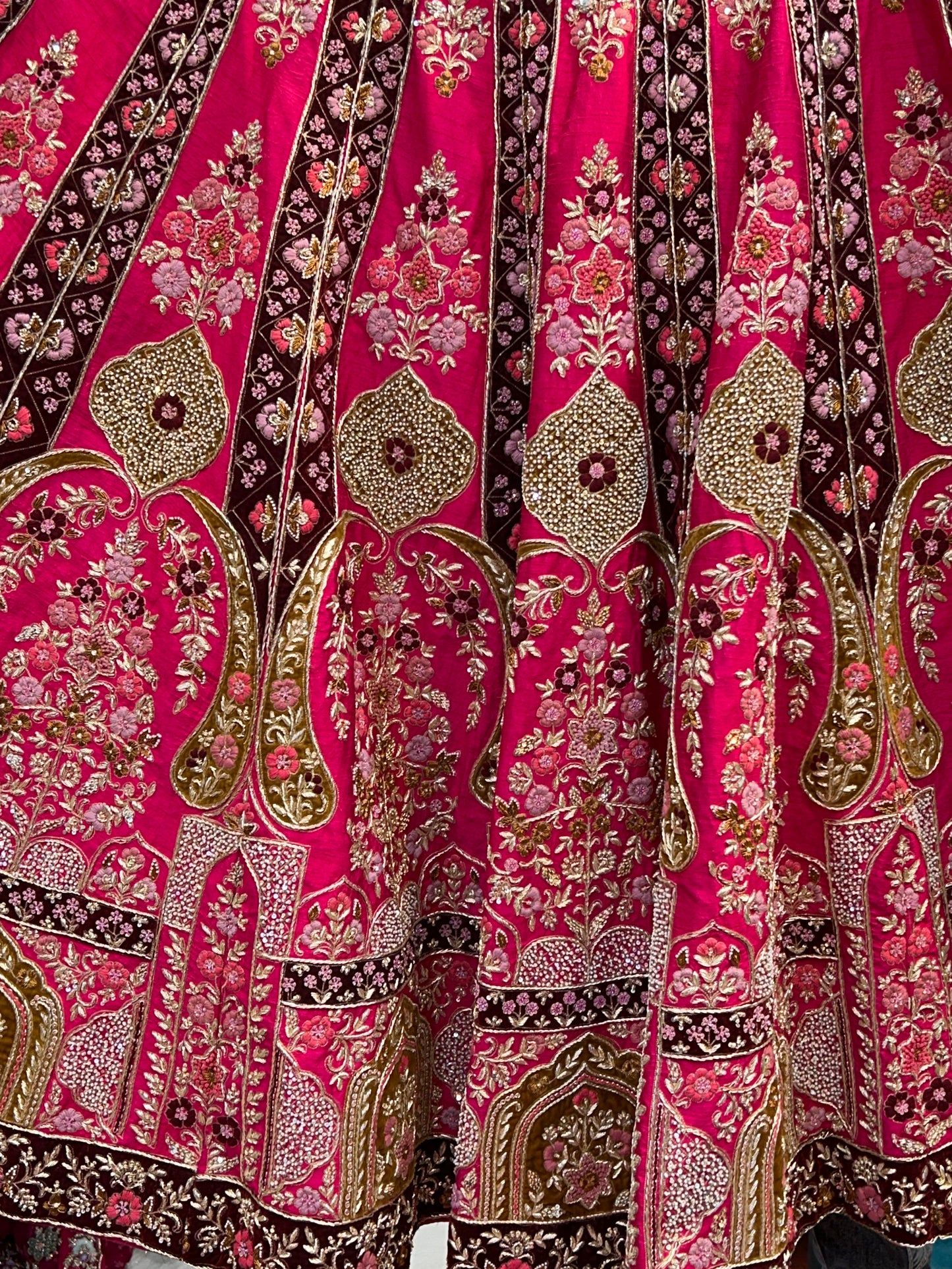 Rani pink red Designer Lehenga