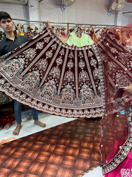 Peacock bridal Lehenga