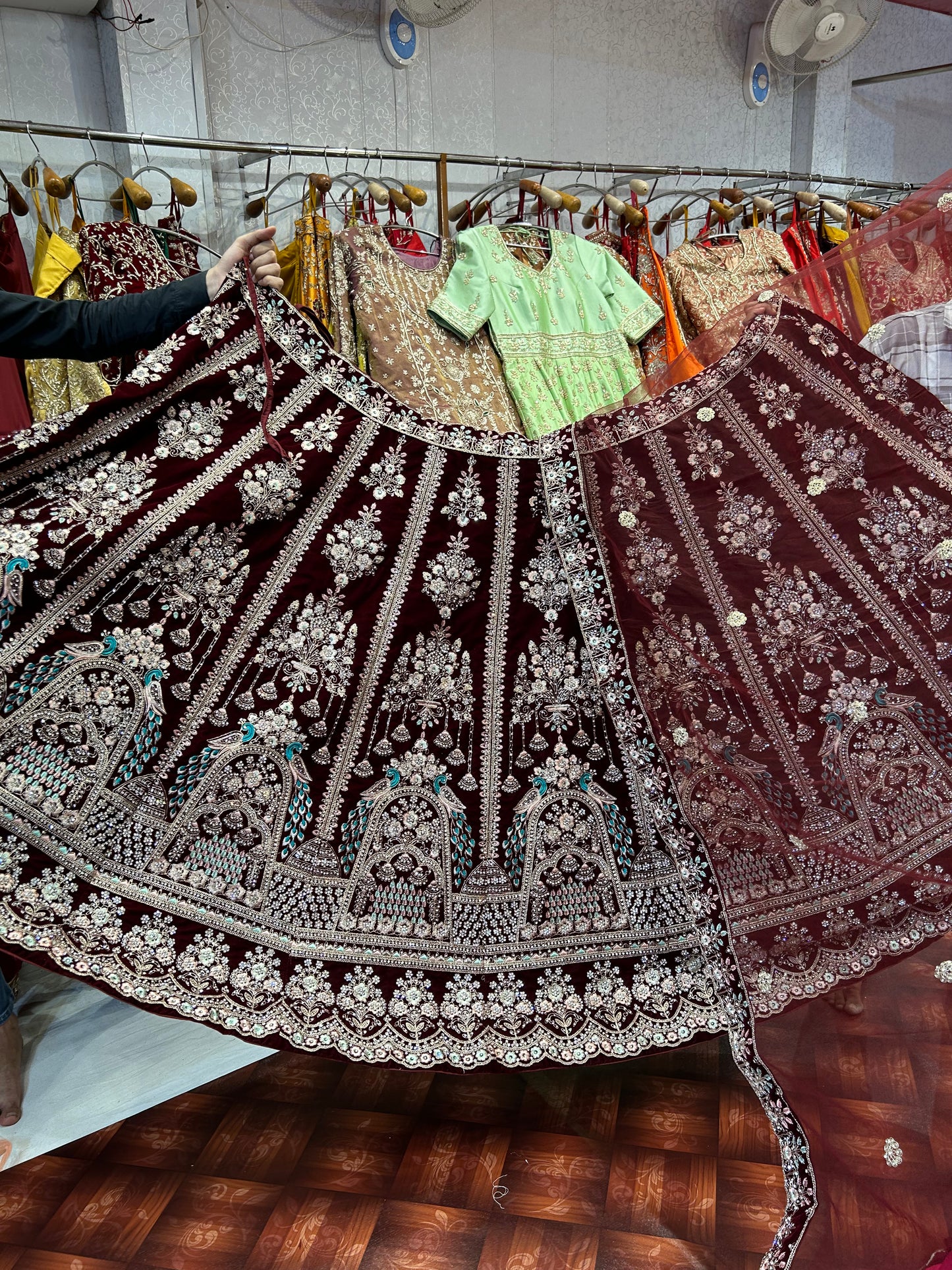 Peacock bridal Lehenga